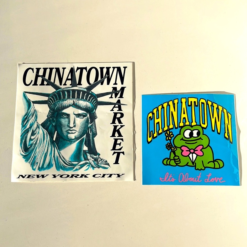 CHINATOWN MARKET set of 2 stickers